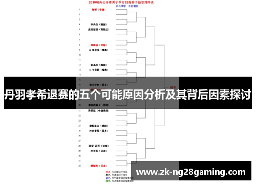 丹羽孝希退赛的五个可能原因分析及其背后因素探讨