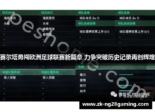 赛尔塔勇闯欧洲足球联赛新篇章 力争突破历史记录再创辉煌 赛尔塔勇闯欧洲足球联赛新篇章 力争突破历史记录再创辉煌